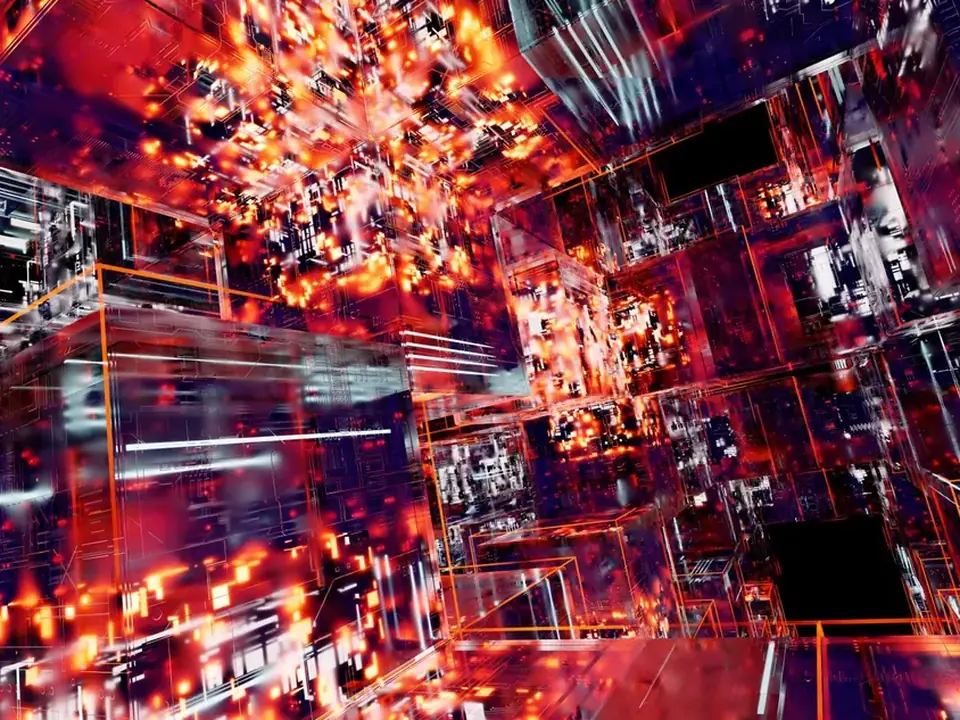 Abstrakte Darstellung künstlicher Intelligenz